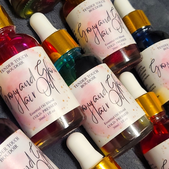 "Grow and Glow Hair Oil" - Picture 3 of 6